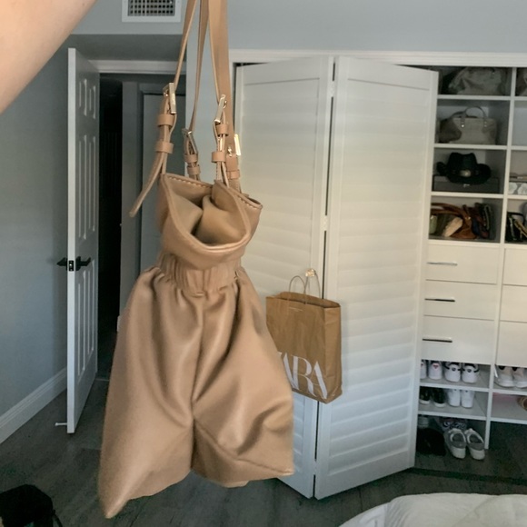 Zara beige leather bag - Picture 3 of 5